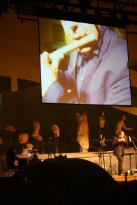 Mario Crispi in SOFFI, concerto per strumenti arcaici a fiato e computer